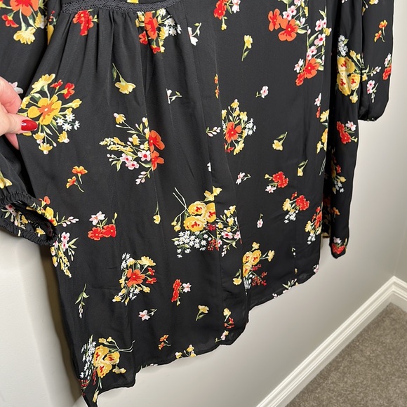 ✨ 3 for $35 ✨ George Black Floral Print Dress - Picture 7 of 12